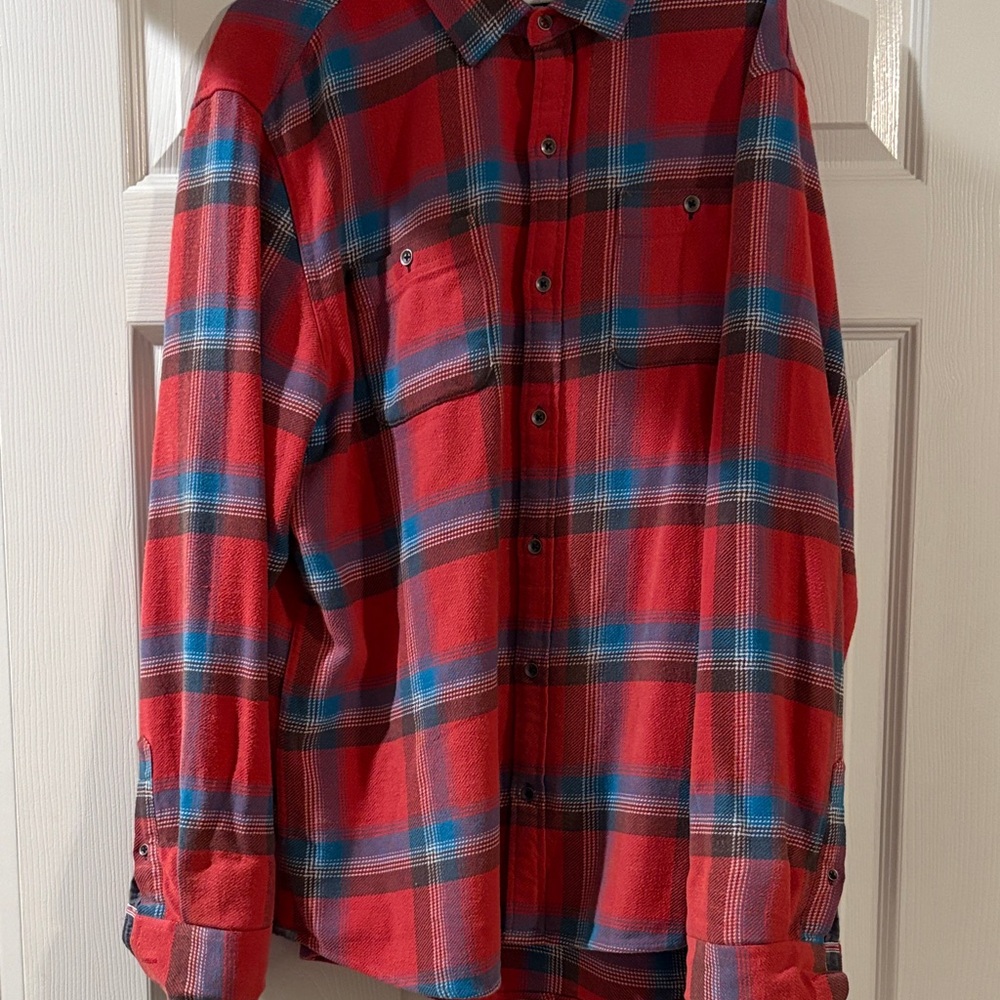 Men's Red Plaid Shirt